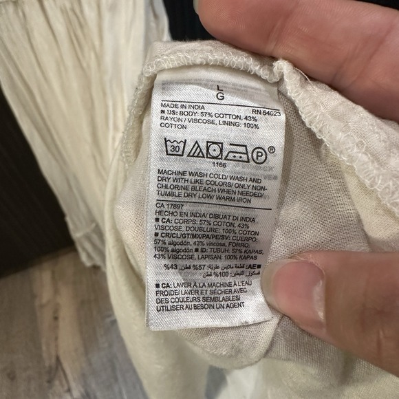 OLD NAVY Women's Babydoll Maxi Dress Boho Cottagecore Fairy Coquette Romantic L - Picture 3 of 8